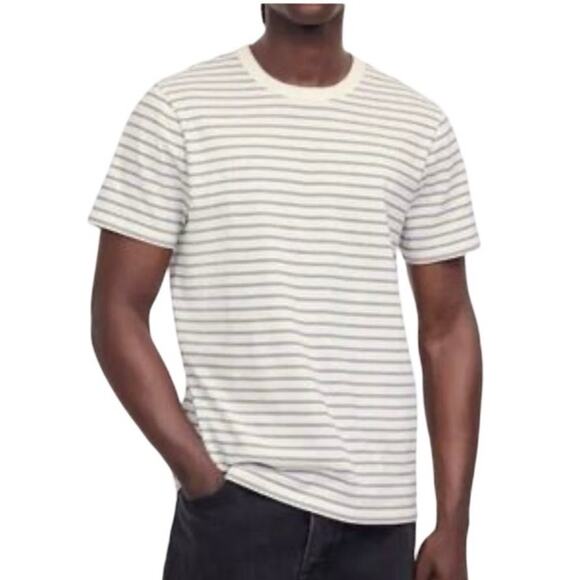NWT Gap Men’s Everyday Soft Crew Neck T-Shirt Ivory Frost Size Small - Picture 1 of 8